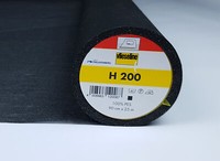 H200 Vlieseline Schwarz Meterware 90 Cm Breit 0,5 M