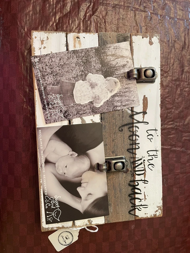 To The Moon And Back Rustic Collage Photo Frame - Image 4 of 4
