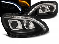 Scheinwerfer Paar Mercedes S-Klasse W220 98-05 Daylight Led Lti Schwarz