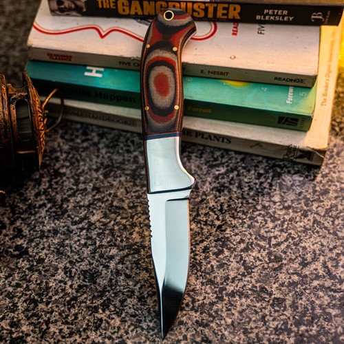 8.2" HUNT IT CUSTOM HAND MADE SKINNING MILITARY EDC COMBAT DAMASCUS SURVIVAL - Picture 4 of 12