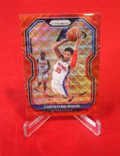 Christian Wood Red Wave 2021 Prizm Basketball Card #217