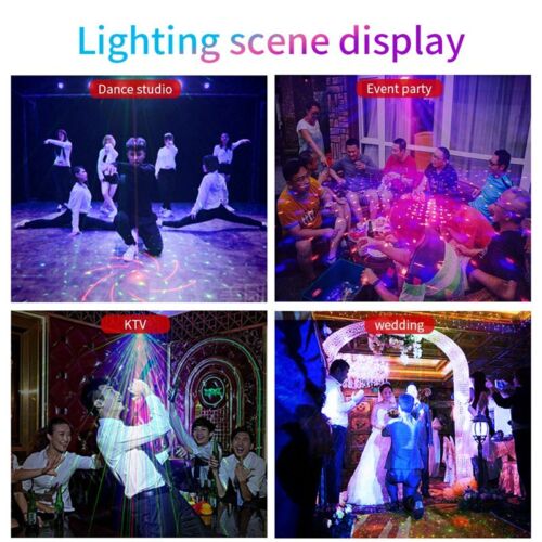 60/120 Pattern RGB Portable LED Stage Laser Lights DJ KTV Projector Disco Lamp - Picture 6 of 18