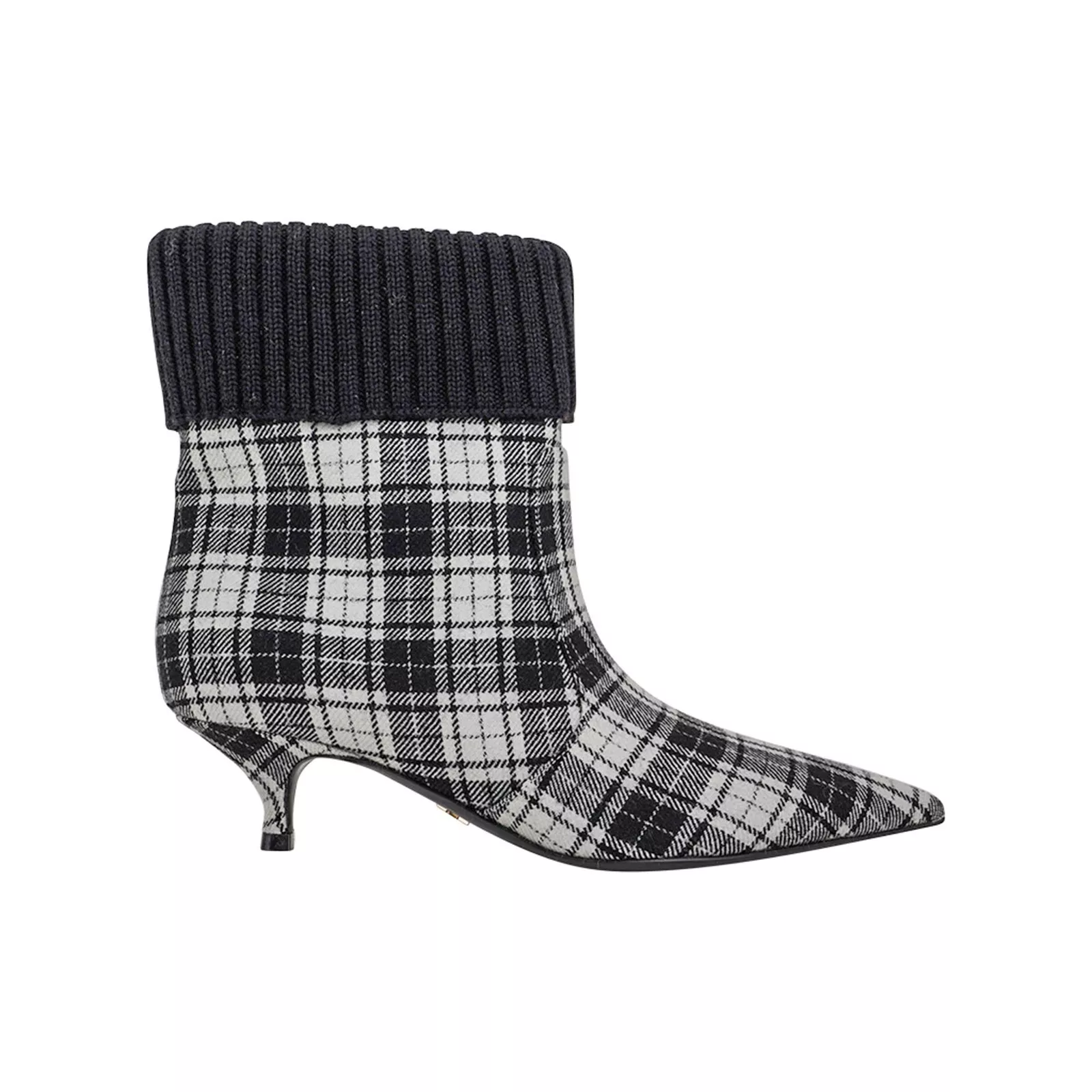 Bottines Christian Dior Tartan Beat noir et blanc 37,5 7,5 neuves