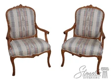 63514EC: Pair FAUX BOIS Branch Form Carved Open Armchairs	