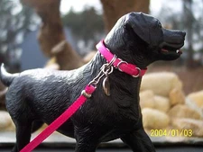 Jaapi HOT PINK large dog collar - fit Breyer Companion Animal, not for real dogs