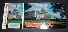 Vintage WASHINGTON, DC POSTCARD BOOK with bonus album
