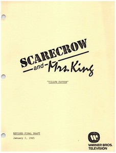 SCARECROW & MRS. KING SERIES PILLOW PATTER SCRIPT BRUCE BOXLEITNER (copy) RARE