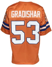 CUSTOM UNSIGNED RANDY GRADISHAR ORANGE JERSEY XL