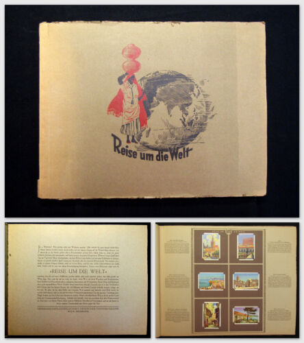 Grosseinkaufs- Gesellschaft Sammelbilderalbum Reise um die Welt 1932 komplett mb - Bild 1 von 6
