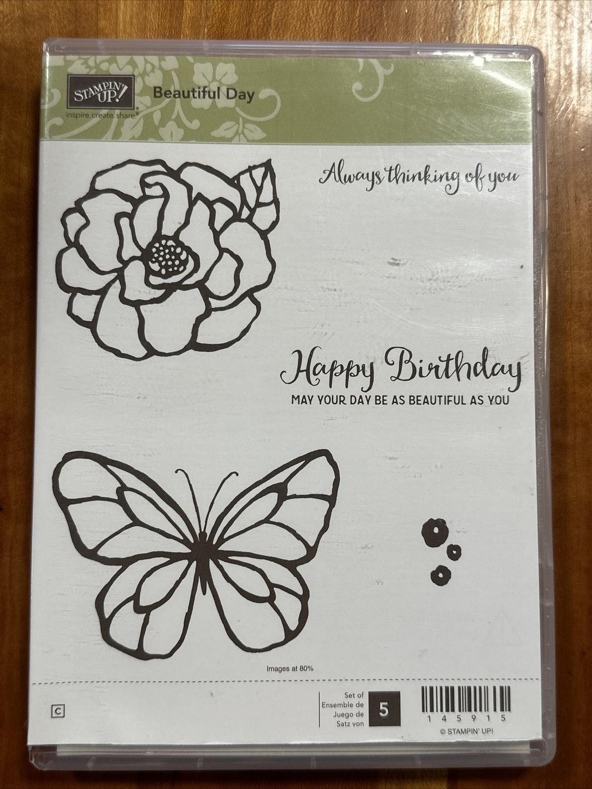 Stampin' Up Beautiful Day Cling Stamp Set | eBay