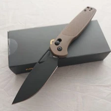 CJRB Acacia Crossbar Lock Brown FRN Folding AR-RPM9 Steel Pocket Knife 1952BBN