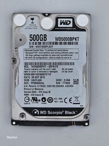 WD Western Digital Scorpio Black WD5000BPKT 500GB 7200RPM SATA 2.5 Zoll
