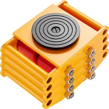 4PCS 17637LBS/8T Machinery Skate Dolly Machinery Mover Loading 4 PU Wheels