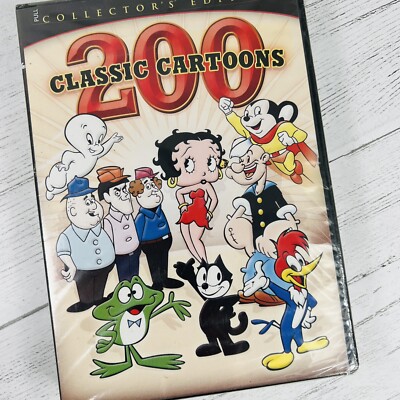 200 Classic Cartoons 4 Disk Collector's Edition Woody Woodpecker Popeye