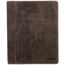 Greenburry Vintage Leder Schreibmappe A4 Aktenmappe Konferenzmappe Mappe