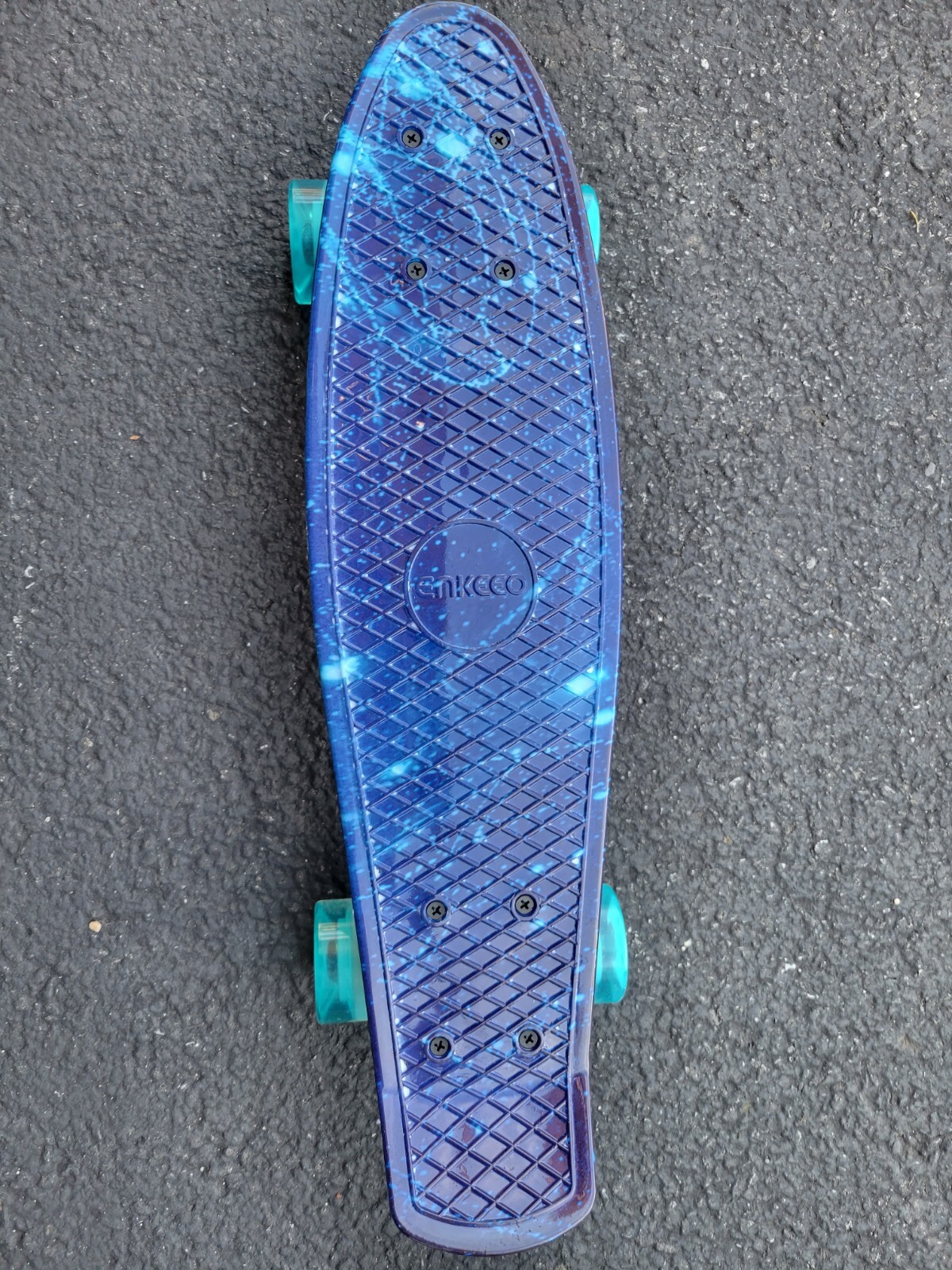 Enkeeo 22in Skateboard Galaxy Print - Brand New!