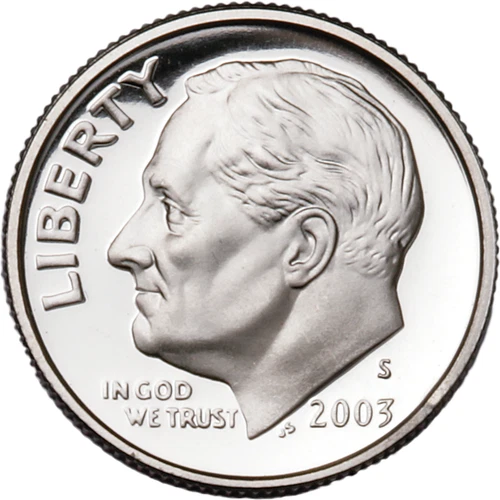 2003 S Roosevelt 90% Silver Dime DCAM GEM PROOF