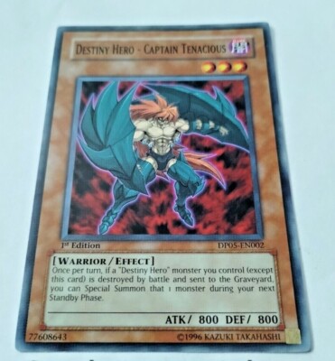 YuGiOh Destiny Hero - Captain Tenacious Duelist Pack 5: Aster