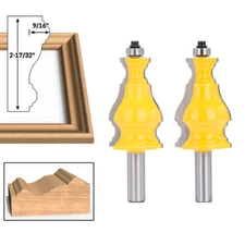 1/2'' Shank Picture Frame Router Bit Molding Architectural Forming Wood Cutter