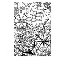 Stempel Efco Clear „Maritim”, przezroczysty, A7/ 74 x 105 mm, 1-częściowy