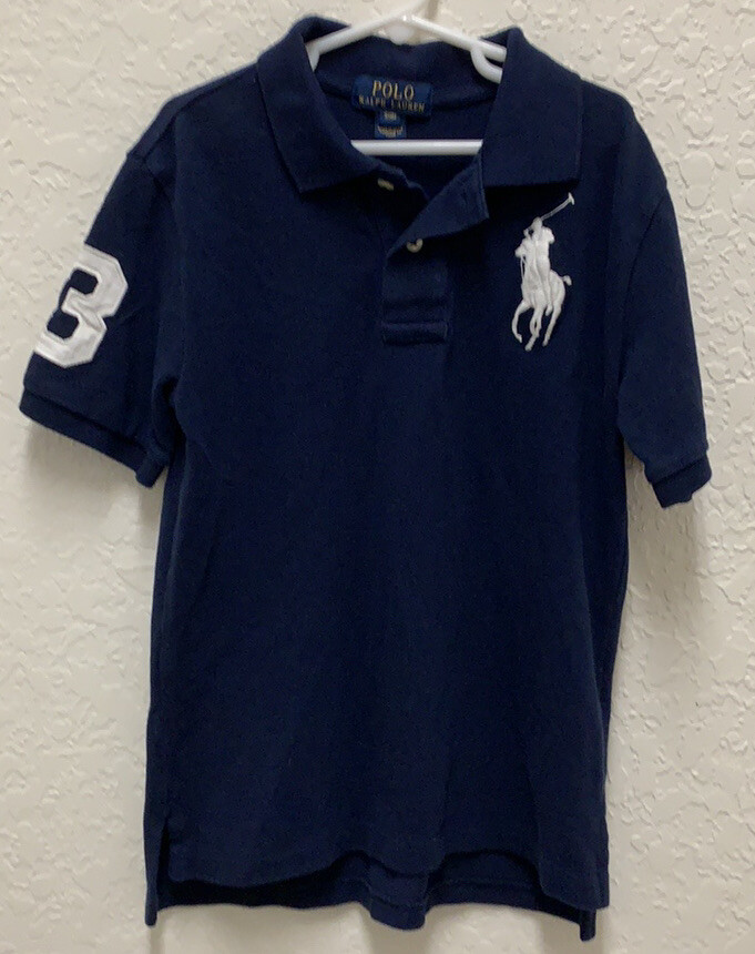 Polo Ralph Lauren Big Pony 3 Navy Blue 100% Cotton Polo