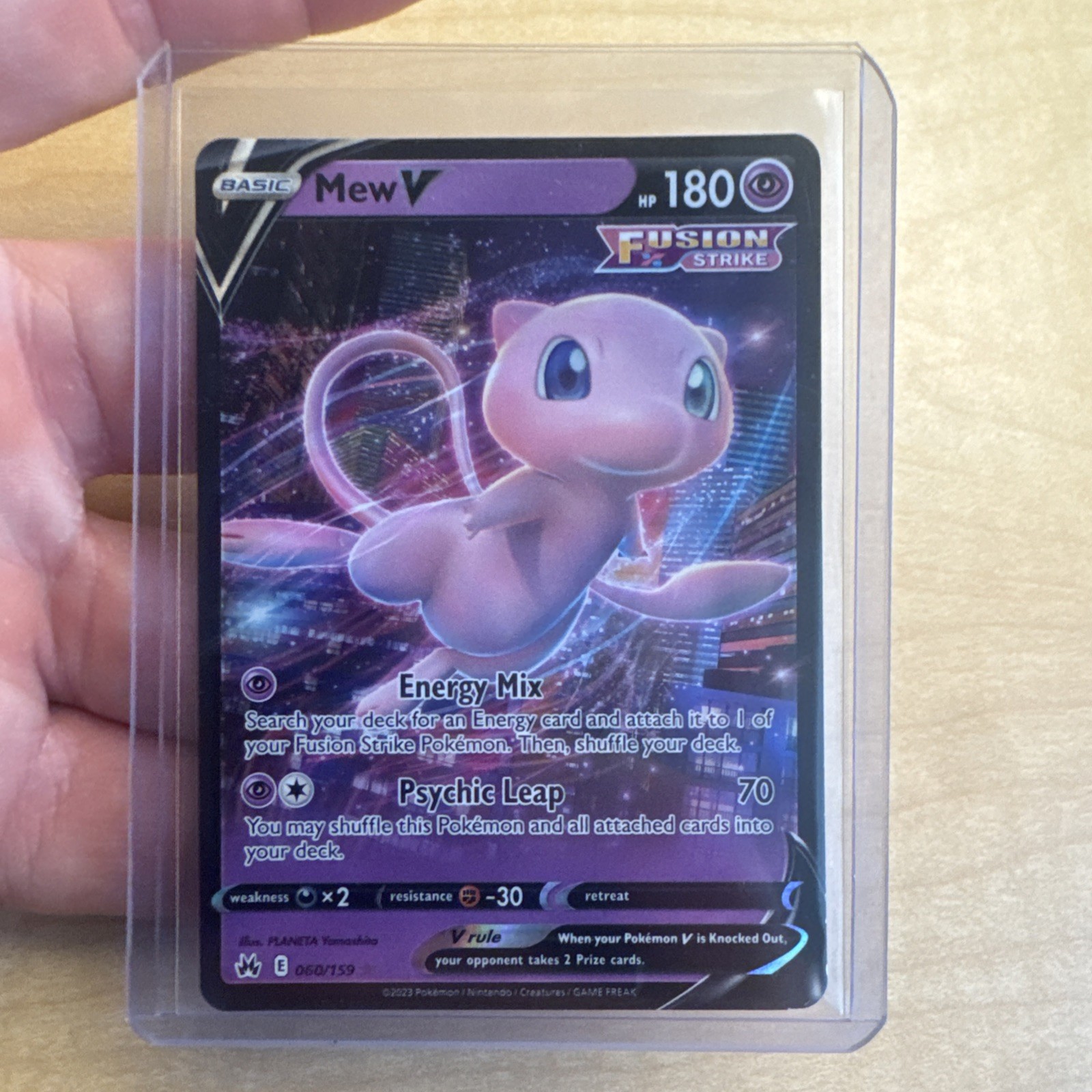 Pokemon Mew V Ultra Rare Normal Crown Zenith  060/159 NM