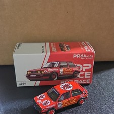 Pop Race 1:64 Volkswagen Golf GTI MK2 PR64-105 Red Diecast w/ Case