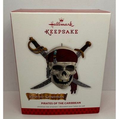2013 Hallmark Pirates of the Caribbean Ornament Keepsake Skull Sword Sound Music