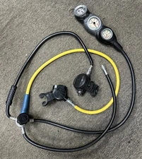 Aqua Lung Calypso Regulator, w/ 1st Stage, Octopus, & Suunto SM16, SM36 Computer