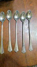  7 .5 Inch Long Handle 5 Iced Tea Spoons, Stainless UNBRANDED CHINA