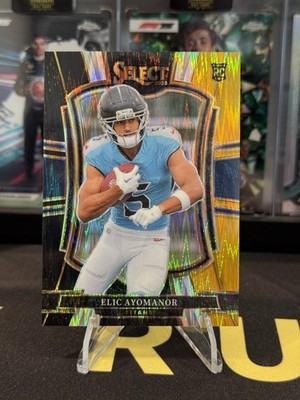 2025 Panini Select Elic Ayomanor Premier Level #127 Black & Gold
