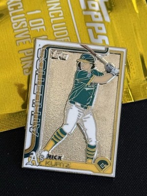 Nick Kurtz 2025 Topps Update  Collectible Pin Enamel Super Box Rookie RC ROY