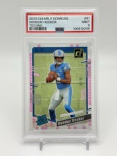 2023 HENDON HOOKER CLEARLY DONRUSS TECHNO RATED ROOKIE /10 PSA 9 MINT 61 LOW POP