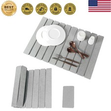 2pcs Stone Dish Drying Mat for Kitchen Counter, Quick-Dry Diatomaceous Earth ...