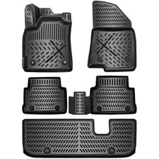 ELMASLINE 3D Gummimatten für DACIA JOGGER 2022-2024 7-Sitzer Fußmatten (3.Reihe)