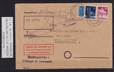 AP444) Alliierte Besetzung Bizone Bauten Beleg aus Aufl&ouml;sung Spezialsammlung