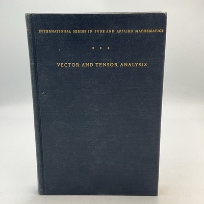 Vector And Tensor Analysis Harry Lass McGraw Hill 1950 Hardcover International S
