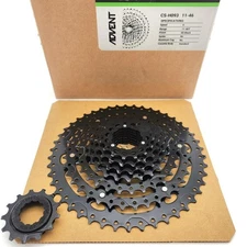 microSHIFT ADVENT 9-Speed 11-46T ED Bicycle Cassette Black Steel OPEN PACKAGE