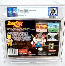 STAR FOX Graded WATA / PSA 8.0 Super Nintendo SNES CIB Complete Box CGC VGA RARE