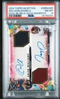 Caleb Williams Jayden Daniels 2024 Topps Inception Magenta Patch Auto RC PSA 8