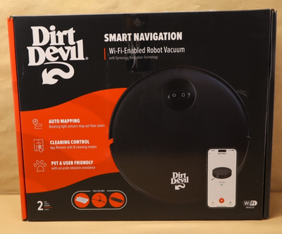 #ad #ad Dirt Devil Robot Vacuum Cleaner with Gyroscope Zig Zag Navigation EV3320 $54.99