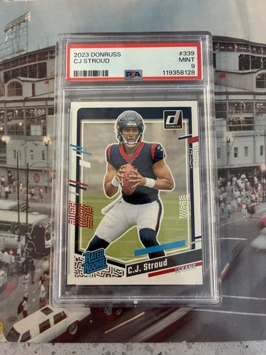 2023 Panini Donruss Optic C.J. STROUD #244 RC PSA 9 MINT TEXANS