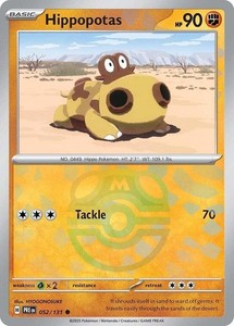 Hippopotas (Master Ball Pattern) 052/131 Prismatic Evolutions
