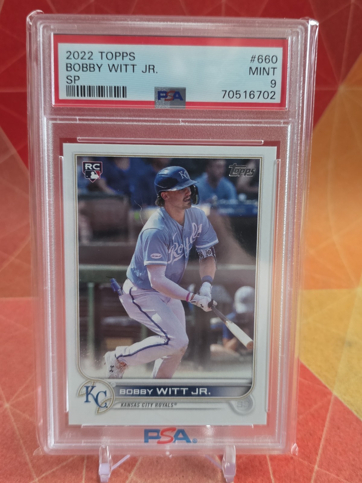 2022 Topps Series 2 660 Bobby Witt Jr RC SP PSA 9