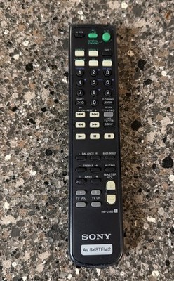 OEM Sony RM-U185 AV System 2 Black Remote Control STR-DE185 STR-DE187 