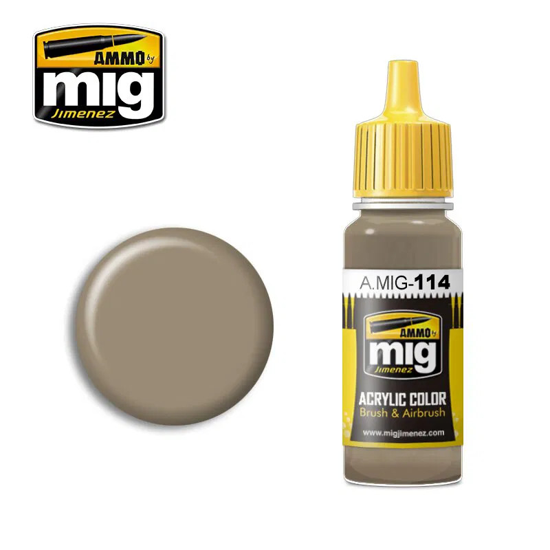 Ammo MIG 0114 - Acrylic Paint (17ml) - Zimmerit Ochre Color - New