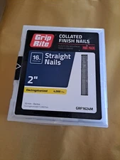 4000 pcs. Grip Rite 16 Ga 2 in Electrogalvanized Straight Finish Brad Nails 