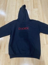Kendrick Lamar Embroidered DAMN. Black Hoodie Size Medium
