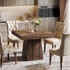 31.5'' Square Dining Table for 4, Farmhouse Small Kitchen Table for Dining Room