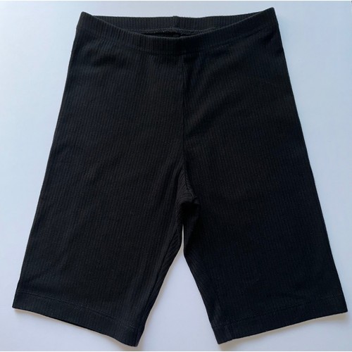 Old Navy Girls Black Ribbed Biker Shorts Size XL (14-16)